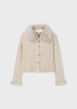 Load image into Gallery viewer, Fur Collar Cardigan
