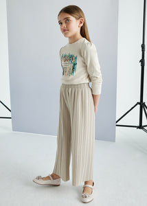 Champagne Pleated Pants