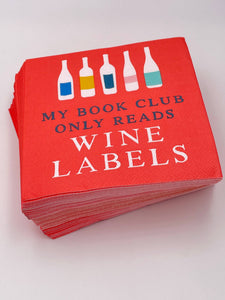 My Book Club - Funny Cocktail Napkin