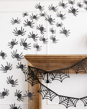 Load image into Gallery viewer, Glittered Wall Décor Spiders
