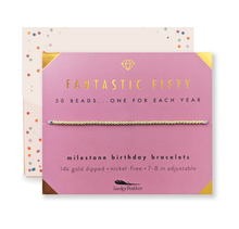 Load image into Gallery viewer, 50th Milestone Birthday Bracelet
