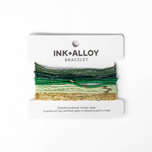 Load image into Gallery viewer, Chelsea 18 Strand Luxe Beaded Bracelet Set Green
