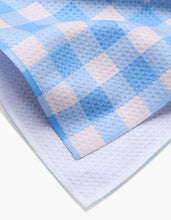 Load image into Gallery viewer, Angelic Sky Gingham Tea Towel

