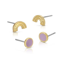 Load image into Gallery viewer, Earring Set - Rainbow + Disc - MAGIC
