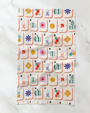 Load image into Gallery viewer, Geometry Tile Toss Tea Towel - Mahjong
