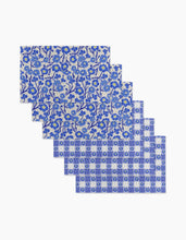 Load image into Gallery viewer, Geometry Blue Daisy Not Paper Towel Set
