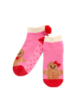 Load image into Gallery viewer, Shiraleah Gingerbread Home Socks, Pink
