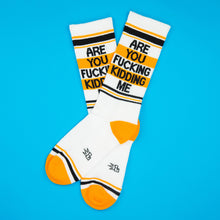 Load image into Gallery viewer, Are You Fucking Kidding Me Gym Crew Socks
