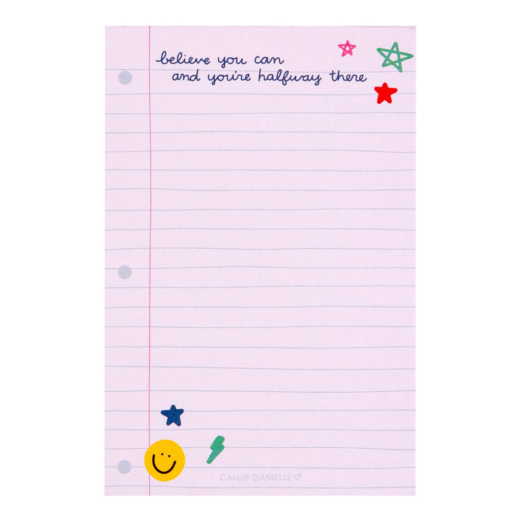 Believe You Can Smiley Notepad
