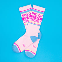 Load image into Gallery viewer, Taylor Is My Therapist Gym Crew Socks
