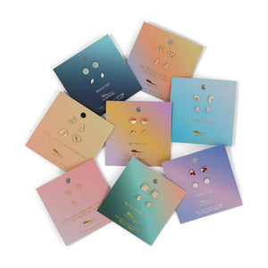 Earring Set - Rainbow + Disc - MAGIC