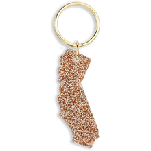 Load image into Gallery viewer, CALIFORNIA Glitter Keychain
