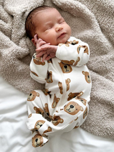 Baby Bear / Organic Zip Footie (Baby - Kids)