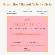 Load image into Gallery viewer, 30th Milestone Birthday Bracelet
