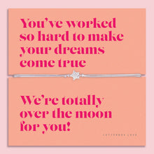 Load image into Gallery viewer, "We're Totally Over The Moon" Celebration Star Bracelet
