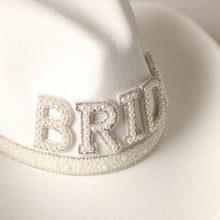 Load image into Gallery viewer, BRIDE Pearl Cowboy Hat
