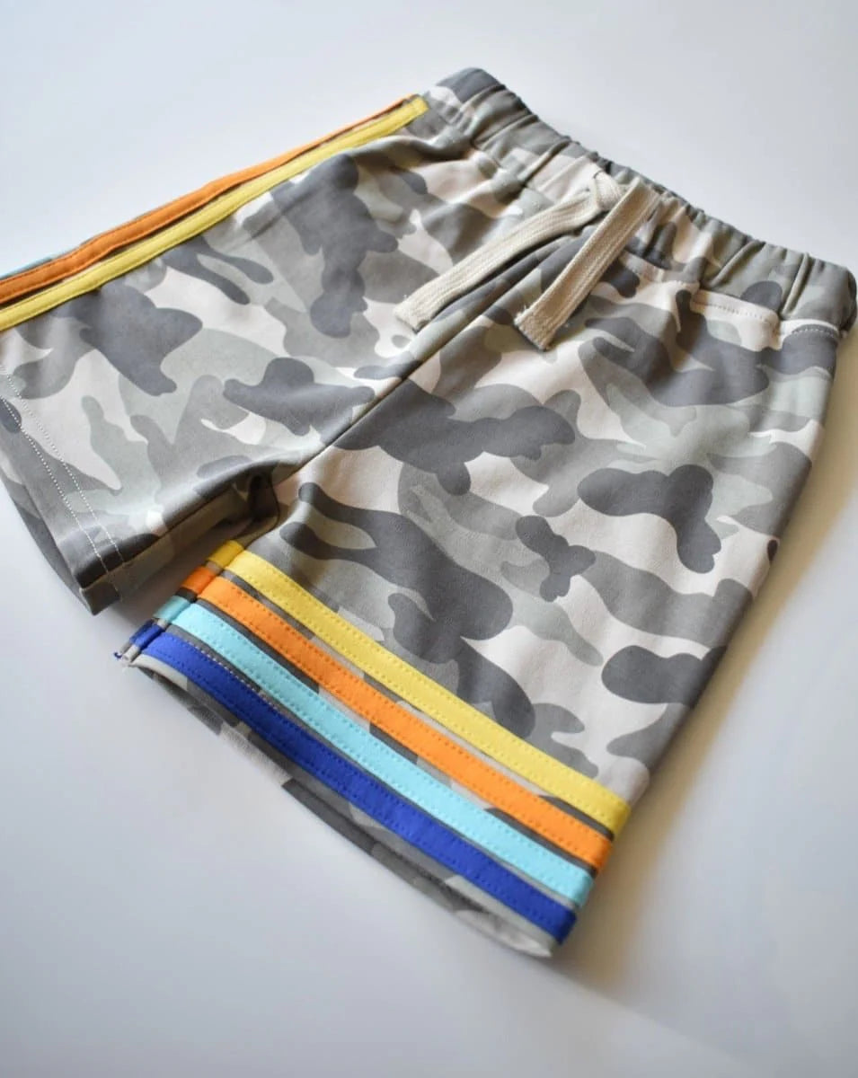 Camo Side Stripe Shorts