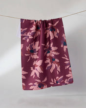 Load image into Gallery viewer, Geometry Mulberry Bloom Tea Towel
