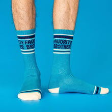 Load image into Gallery viewer, Favorite Brother Gym Crew Socks
