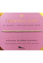 Load image into Gallery viewer, 50th Milestone Birthday Bracelet
