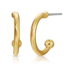 Load image into Gallery viewer, Hoops with Drop - Sparkle Bezel - SPARK
