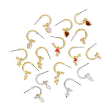 Load image into Gallery viewer, Hoops with Drop - Sparkle Bezel - SPARK
