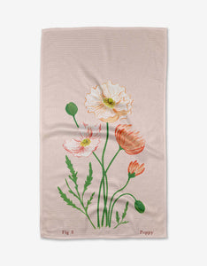August Poppy Tea Towel