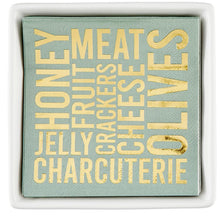 Load image into Gallery viewer, Ceramic Napkin Tray + Napkin - Charcuterie
