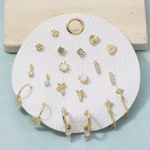 Load image into Gallery viewer, 10 Pair Stone Front-Back Earring Set detail

