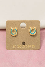 Load image into Gallery viewer, Horse Stone Earrings detail
