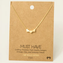 Load image into Gallery viewer, Two Tone Heart Necklace detail

