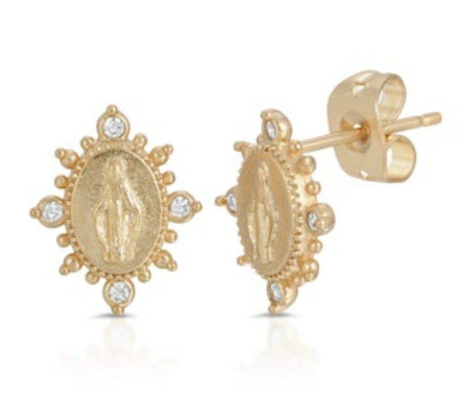 Lady Lourdes Stud Earrings