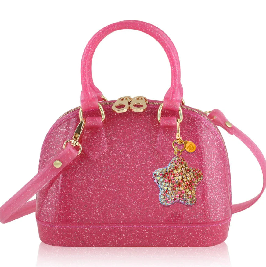 Cate Hot Pink Sparkle Purse