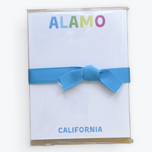 Load image into Gallery viewer, East Bay City Names Rainbow Letter Mini Notepads
