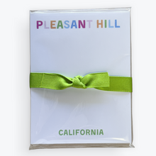 Load image into Gallery viewer, East Bay City Names Rainbow Letter Mini Notepads
