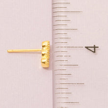 Load image into Gallery viewer, 3 Stone Earrings detail
