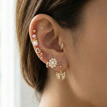 Load image into Gallery viewer, 10 Pair Bow &amp; Butterfly Earring Set detail
