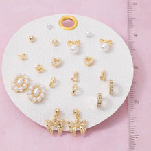 Load image into Gallery viewer, 10 Pair Bow &amp; Butterfly Earring Set detail
