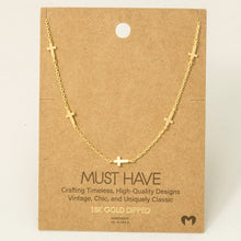 Load image into Gallery viewer, Cross Necklace detail
