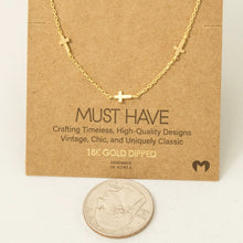 Load image into Gallery viewer, Cross Necklace detail
