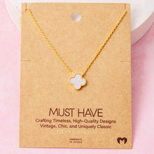Load image into Gallery viewer, Clover Pendant Necklace detail
