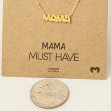 Load image into Gallery viewer, Mama Necklace detail
