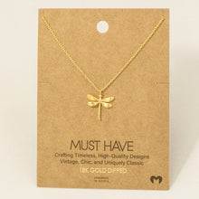 Load image into Gallery viewer, Dragonfly Necklace detail
