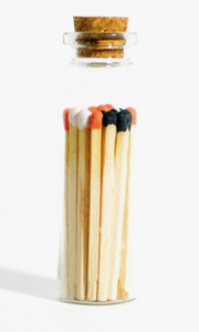 Colorful Matches in Corked Vial