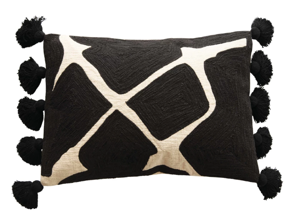 Abstract Black & White Pillow