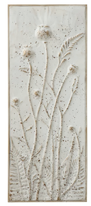 Distressed Wall Decor with Flowers