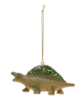 Dinosaur Ornament w/ Glitter