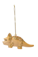 Load image into Gallery viewer, Dinosaur Ornament w/ Glitter
