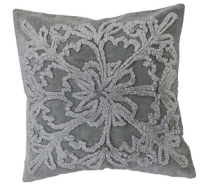 Snowflake & Chambray Pillow