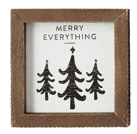 Mini Wood Sign - Merry Everything